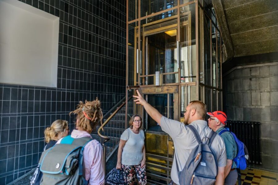 Berlin: 2.5-Hour Walking Tour through Kreuzberg 61 - Platz der Luftbrücke and early monuments: the story gets framed fast