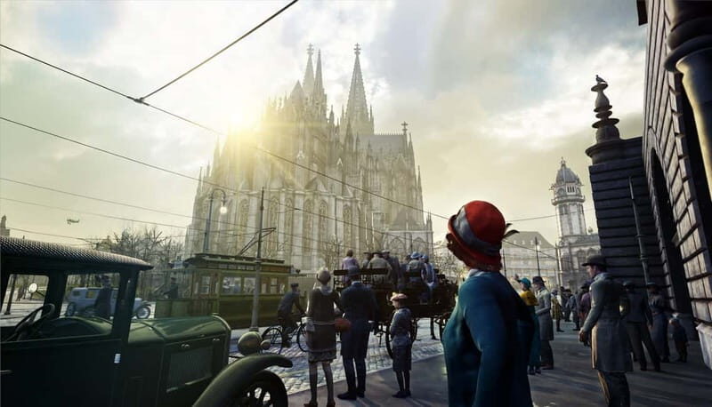 Cologne: Virtual Reality Time Travel Experience Ticket - The Three-Part Flow: Cinema, Hat Store, VR Tram