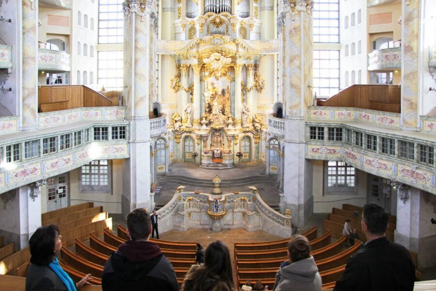Dresden: Church of Our Lady Guided Tour of Gallery - What happens inside during the guided walk
