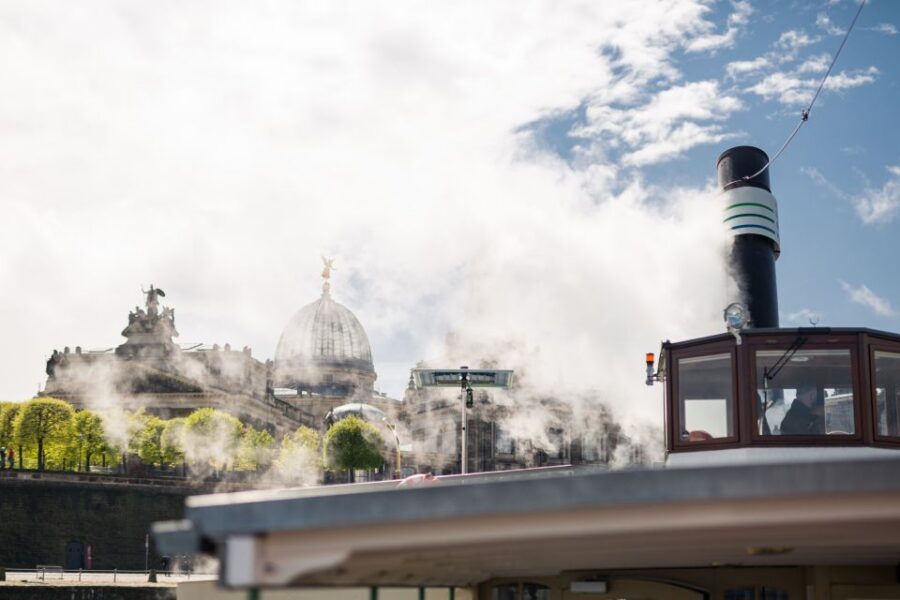 Dresden: River Sightseeing Boat Cruise - Deck comfort: warm cabins below and views above