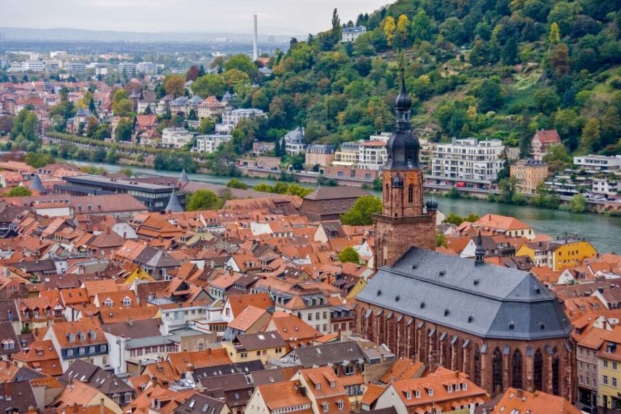 From Frankfurt: Heidelberg, Castle and Old City Guided Tour - The Old Town walking route: gates, bridges, and crooked lanes