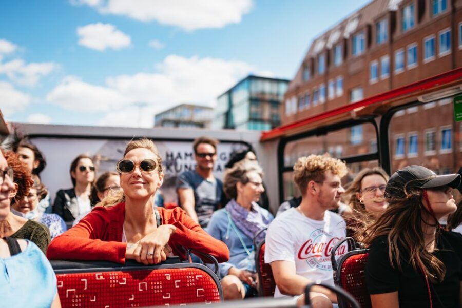 Hamburg: Hop-On Hop-Off Bus with Harbor Cruise - The onboard audio: your multilingual guide in headphones