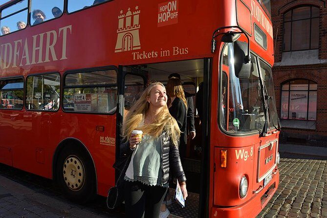 Hamburg Hop-on Hop-off Sightseeing Tour on Red Double Decker Bus - The audio setup: 11 languages, one common problem