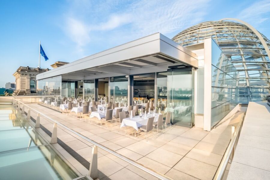 Rooftop Aperitif at Reichstag Käfer Restaurant - Getting in at Scheidemannstraße: the real logistics